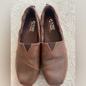 BOBS by Skechers Brown Slip-On Memory Foam Shoes